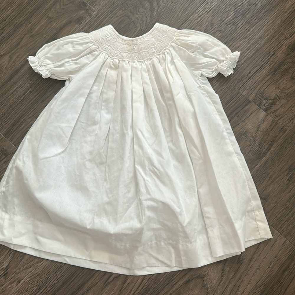 White embroidered dress